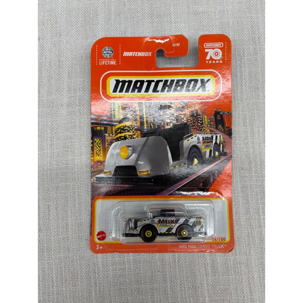 Matchbox 70 Years MBX Mini Cargo Truck White 54/100 Diecast HKW80 2022